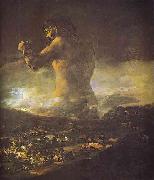 Francisco Jose de Goya The Colossus. oil painting on canvas